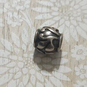 Pandora Sterling Silver Leaf Flower Nature Forest Bead Charm